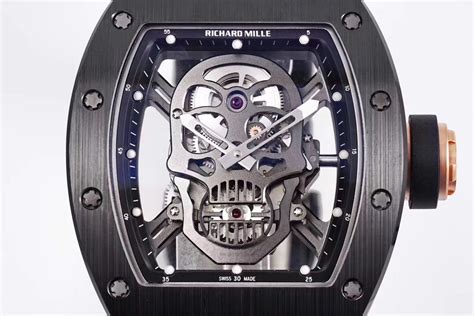 richard mille skull replica|richard mille black skeleton price.